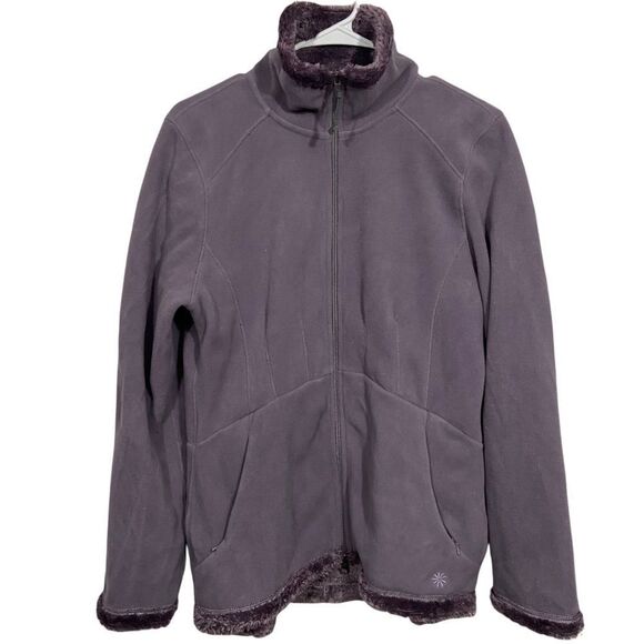 Athleta Taupe Funnel Neck Cold Weather Jacket - Picture 1 of 3